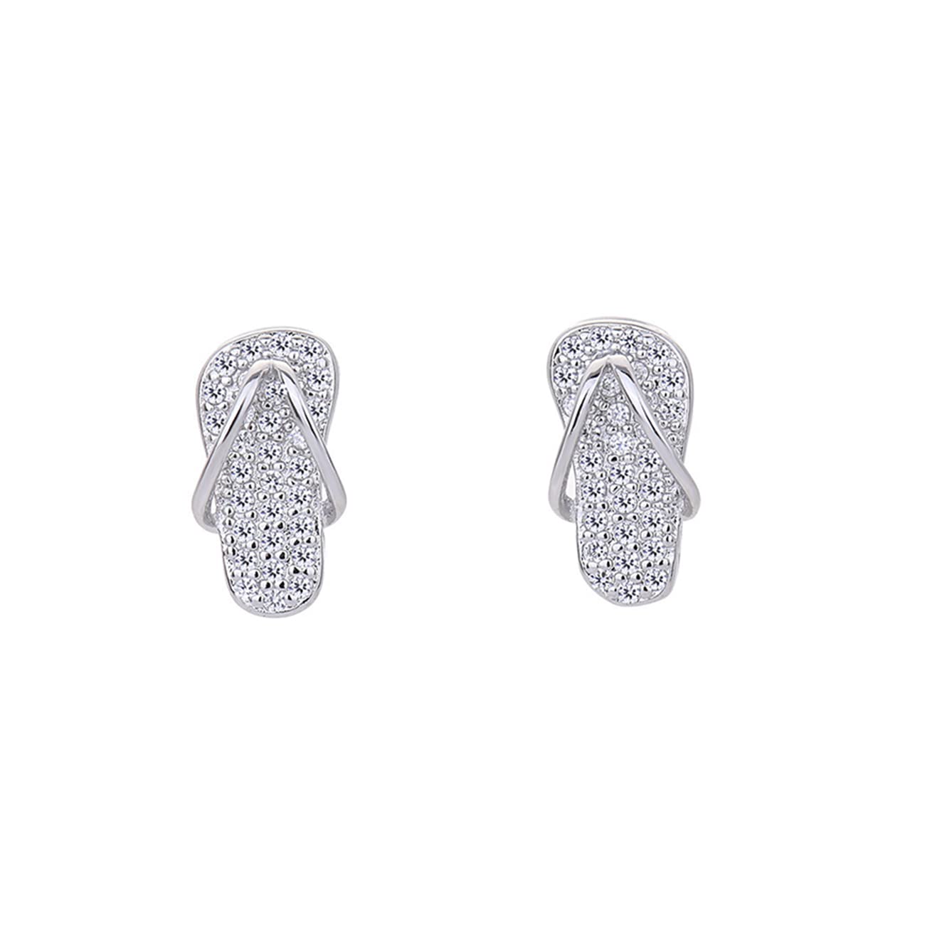 Flip Flops Stud Earrings Creative Cute Funny Stud Earrings sandbeach Sandals Slipper Hypoallergenic Post Stud Earrings Fine Jewelry for Women