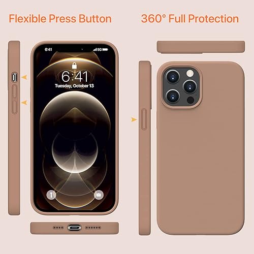 Miniatura 826 de Miracase - Funda diseñada para iPhone 11 con protector de pantalla, funda de goma de silicona líquida, protección total contra caídas y a prueba