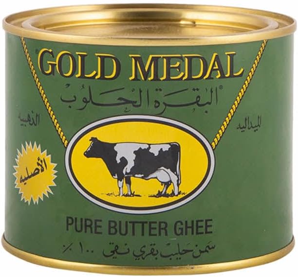 Gold Medal Pure Butter Ghee • Clarfied Butter • Superfood, 14.11 oz ℮ 400 g سمن الزبدة النقي الحائز على الميدالية الذهبية • زبدة صافية • غذاء خارق