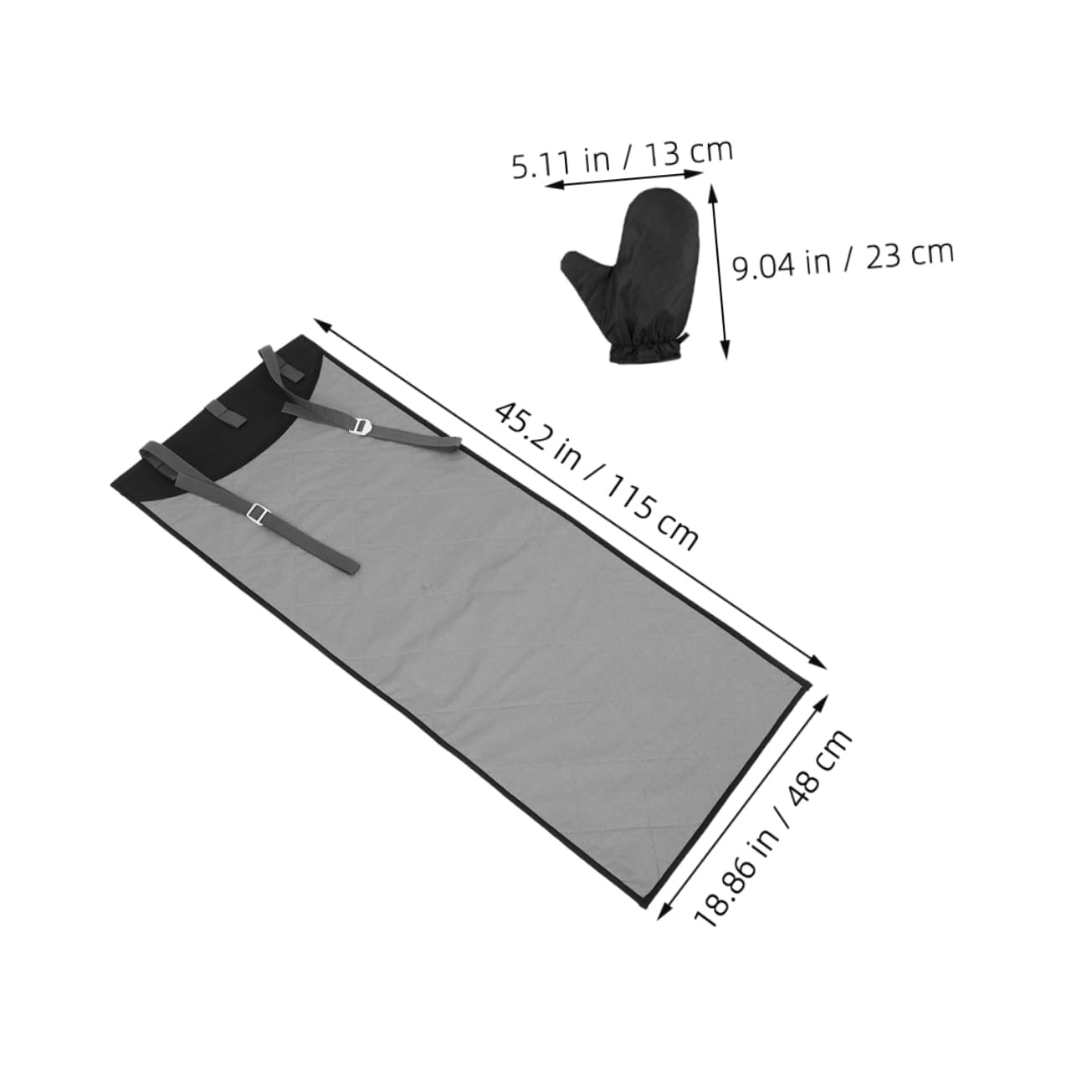 Faltbare Bügelmatte über Tür, Tragbar, für Reisen und Zuhause | Baumwolle, Polyester und Oxford Gewebe mit Dampffestem Handschuh 1 Satz Platzsparende Lösung