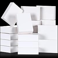 Vista 1 de Gersoniel 100 piezas de cajas de jabón kraft para envasado de jabón casero, suministros para fiestas, regalos y envoltorios, 9,7 x 7,1 x 3 cm Blanco