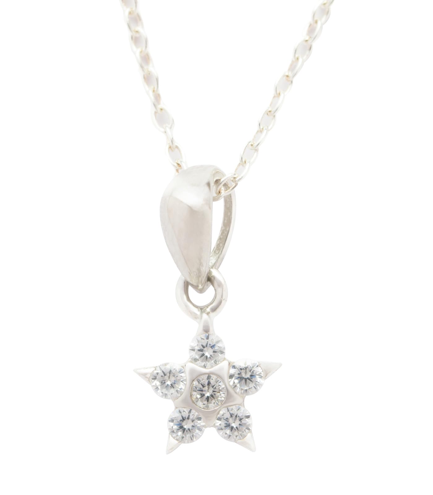 Gargi by P.N. Gadgil and Sons | 925 Sterling Silver | Studded Star Pendant with Cable Chain | Gifts for Girlfriend, Gifts for Women and Girls | With Certificate of Authenticity, Hallmark and 925 Stamp (B0CX4ZCL5M) Amazon Price History, Amazon Price Tracker