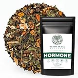 Elephantal Wellness Premium Hormone Herbal Tea | PCOS, Hormonal Balance & Mood Support with Chaste Berry, Shatavari, Dong Quai & Black Cohosh | Handmade, Non-GMO, Caffeine-Free Loose Leaf Blend – 4oz Loose Leaf, 40 Servings