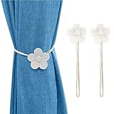 Elegante accesorio para cortina - Forma de la flor del ciruelo, la hebilla de la cortina con apariencia de flor del ciruelo con un arte retro curvo, le da a su área de estar un sentido del arte.Diseño vintage tallado en flor, bonito diseño, perfecto para decorar la cortina de su ventana de una manera nueva y fresca