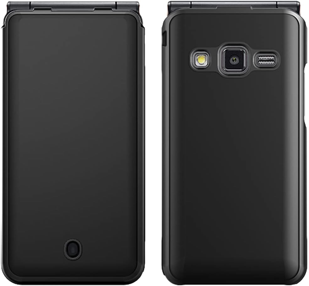 Shockproof Protection Hard Phone Case Protective Cover for Samsung Galaxy Folder 2 SM-G160 / SM-G160N / SM-G165N / SM-G1650 / SM-G1650W (Silver)