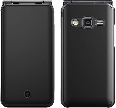 Shockproof Protective Hard Phone Case Protective Cover for Samsung Galaxy Folder 2 SM-G160 / SM-G160N / SM-G1600 / SM-G165N / SM-G1650 Matte Black