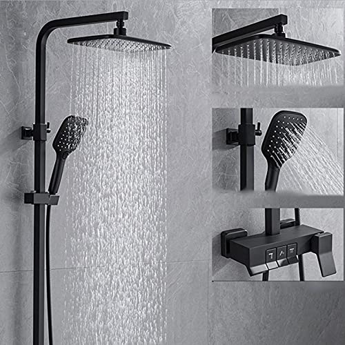 Ensemble de douche mitigeur pluie exposé haute pression avec douchette - 3