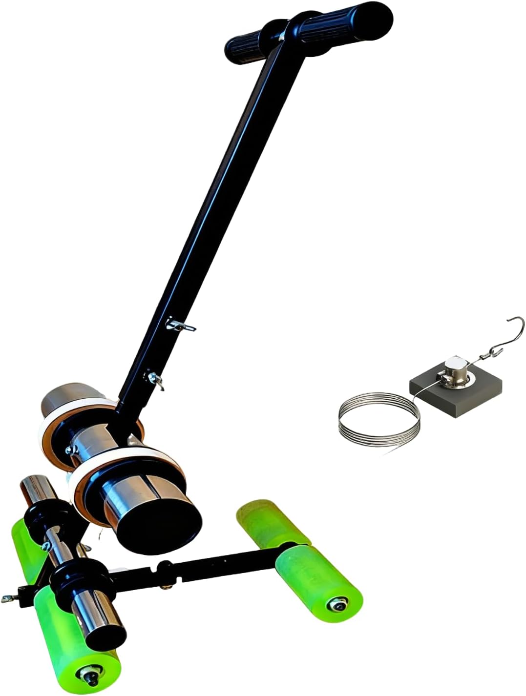 Manual Tape Marking Machine, Hand-Push Lane Marking Applicator with Rubber Roller, Efficient Floor Tape Sticking Tool for Precise Line Marking and Organization