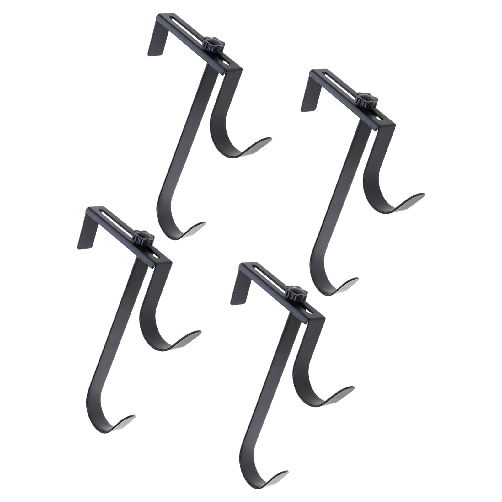 Xinsheinelry Multipurpose Metal Double Hook Pool Poles Hangers Adjustable Pool Fence Hanger Telescopic Swimming Accessories Over the Panel Hook