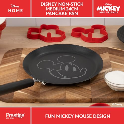 PRESTIGE Disney Induction Pancake Pan: 24cm Non Stick Pancake Pan with Mickey Inspired Design, Dishwasher Safe, Grey - Image 4