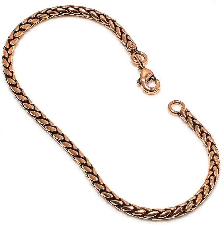 Miniatura 4 de Unisex Copper Healing Bracelet Solid Magnetic Therapy Bangle Natural Pain Relief Gift for Men & Women 5-10 inch