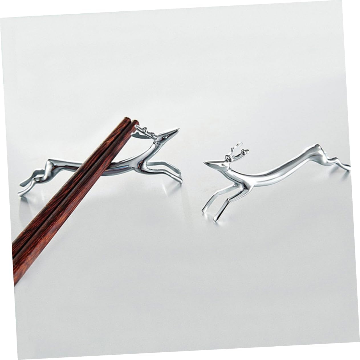 Ciieeo Zinc Alloy Deer Chopsticks Holder Stand Chopsticks Fork Spoon Rest Tableware Rest Rack