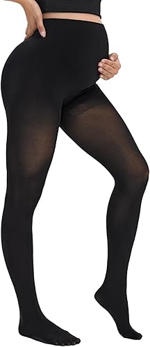 MakeMeChic Medias de maternidad para mujer, pantimedias opacas para el embarazo