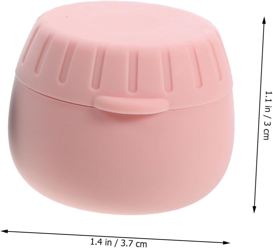 4pcs Silicone Cosmetic Jars with Lids, Refillable Travel Containers image 3
