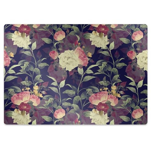Tapis de chaise protège-sol rectangulaire antidérapant en PVC robuste