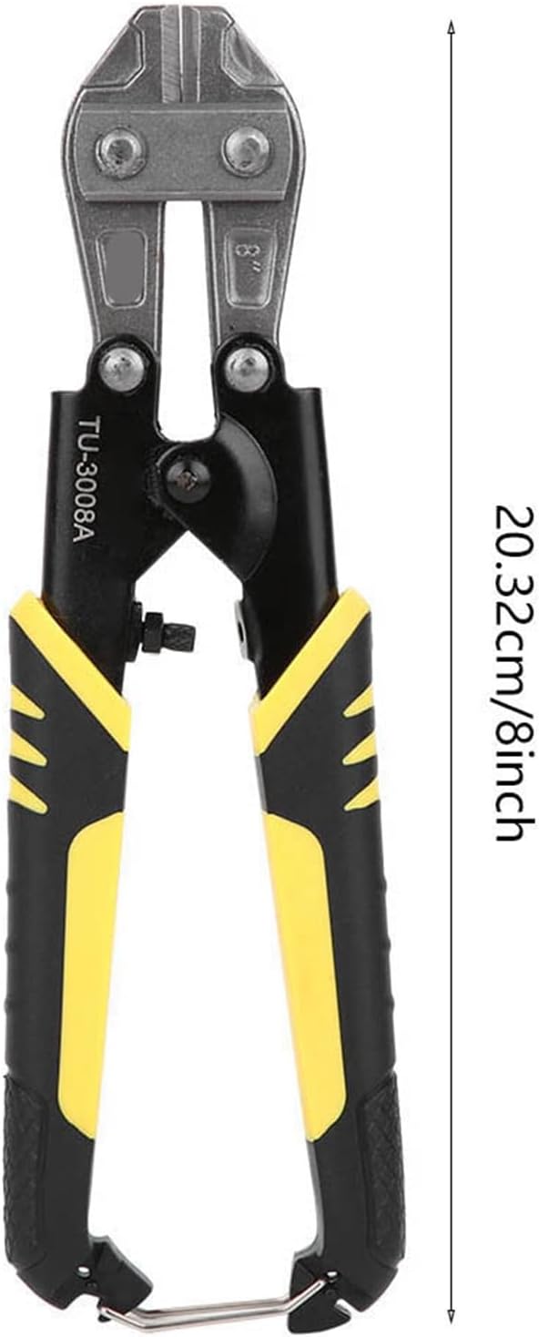 Screw Cutter Tool, Wire Cutters Bolt Cutter Non Slip Handle Mini Bolt Cutter 8 Inch Lock Cutter for Wire, Cables, Chains, Small Screws