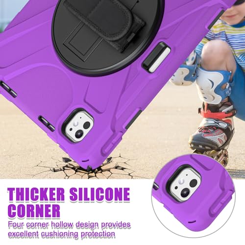 Étui iPad Pro 13 M4 2024 coque robuste avec support rotatif 360 - 2