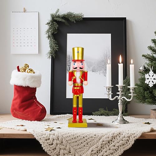 Casse-noisette traditionnel en bois, statue festive de collection - 3