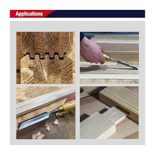 Spear & Jackson SJ5PCSET 5-Piece Professional Wood Chisel Set - Handcrafted in Sheffield, England - Ideal for Precision Cutting, Carving & Shaping - Image 5