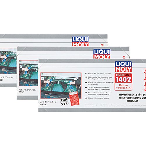 Liqui Moly 6138 colle Liqui Fast 1402 résout les fuites et vibrations de pare-brise
