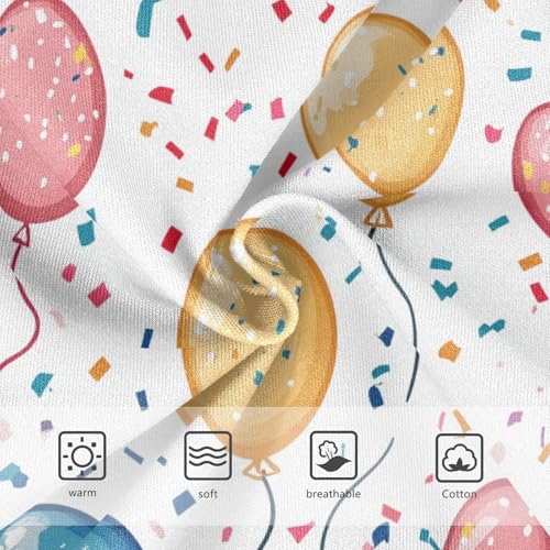 Wusikd Colorful Balloon Girls' Underwear Cotton Girls Briefs Soft Toddler Underwear 2T3