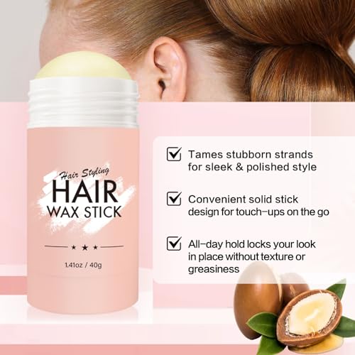 Hair Wax Stick - 2 unidades, 1.41oz miniatura 4