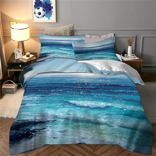 Housse de couette microfibre douce parure de lit 220x240 fermeture éclair