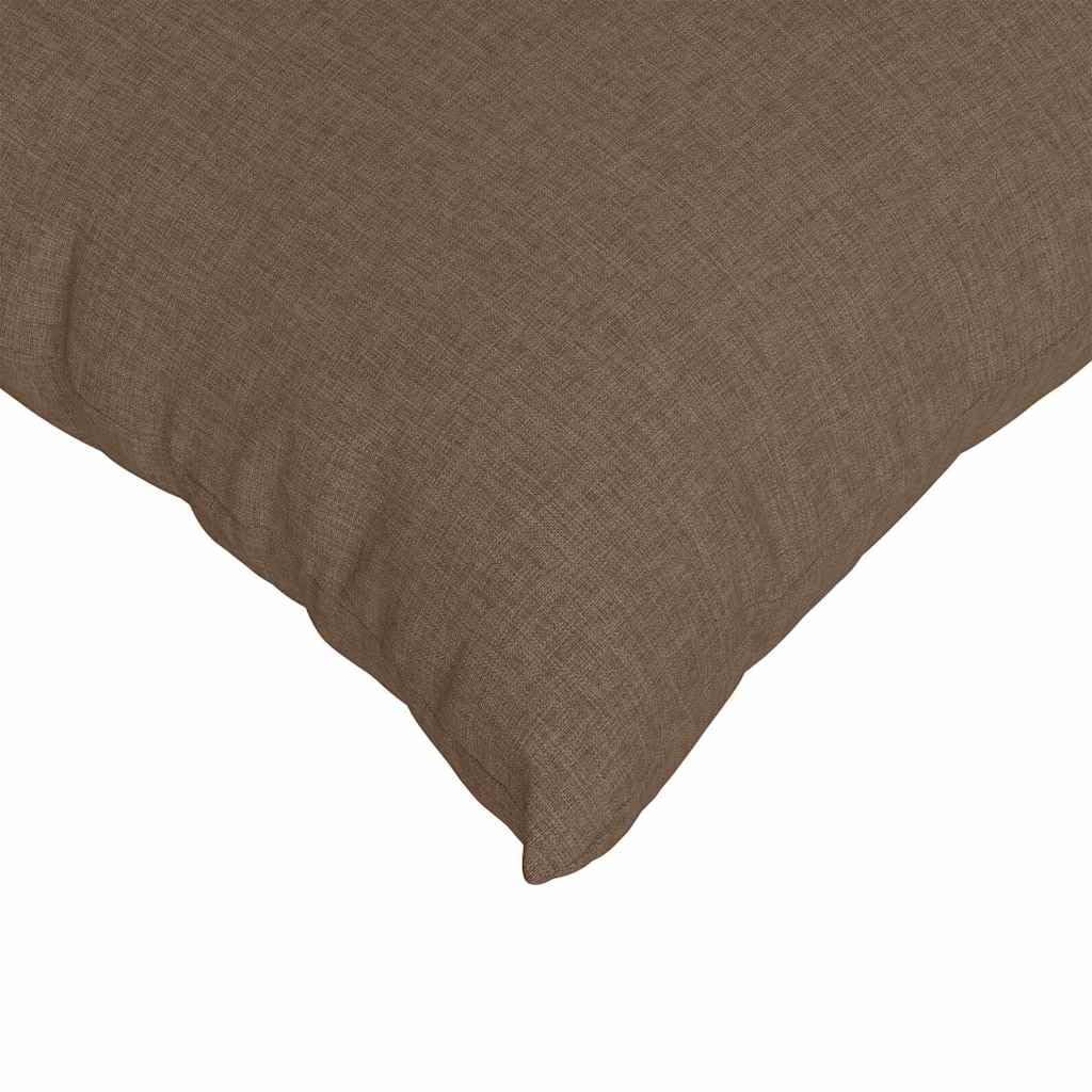 Cuscini da Divano 2 pezzi Marrone 70 x 50 cm in Tessuto con Riempimento in Poliestere, Federe Sfoderabili, Supporto Ergonomico per Soggiorno, Ufficio, Camera da Letto