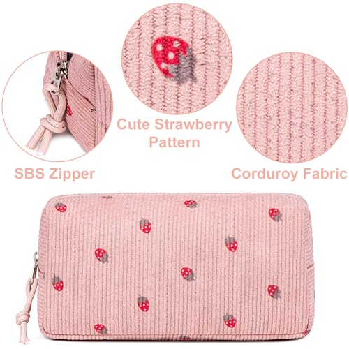 Image of LEDAOU Cute Pencil Case for Kids Girls Pink Pencil Pouch Kawaii Pen Pencil Box Bag Holder for School Students