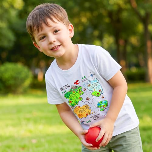 Image of DEEKEY Toddler Boys Shirts Short-Sleeve Little Kids t Shirts Boys' Tops, Tees & Shirts Graphic TEE Age for 2-7 Years 4-Pack