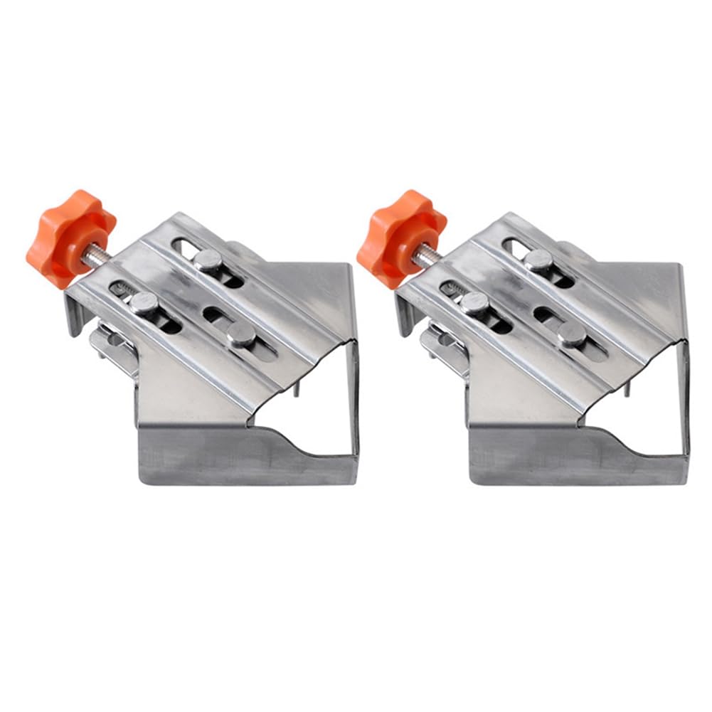 Littimoon Carpenter Quick Positioning Clamp for Wood Panel Splicing 90 Degree Right Angle Fixing Clip Right Angle Clamp-Closed