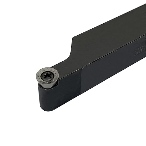 Miniatura 5 de GBJ SRAPR 2020K10 + RPMT10T3MOE-JS LF6018 Soporte de torneado de torno de 0.787 in x 4.921 in, soporte de herramientas de torneado de torno de 90° y