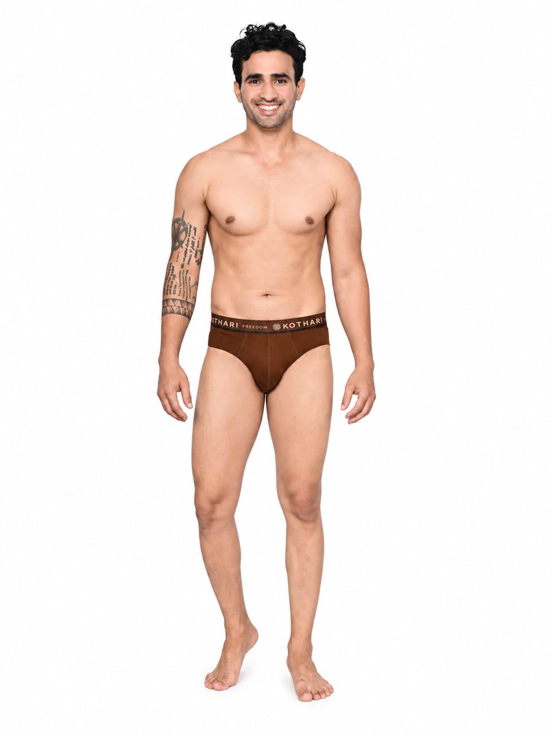 kothari Freedom Mens Brief, Regular Fit Premium Solid Brief, High-Stretch Fabric, Anti-bacteial Finish and Super Soft Underwear, Pack of 1-picture-10