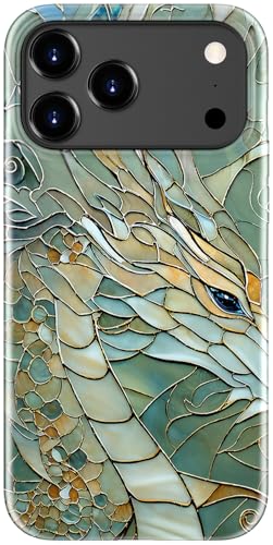 Image of Goodon for iPhone 17 Pro Case Cute - Wireless Charging Compatible - Dual-Layer Hard Shell + Silicone Cover - Protective Phone Case with Trendy Designs for Women - an Abstract Dragon