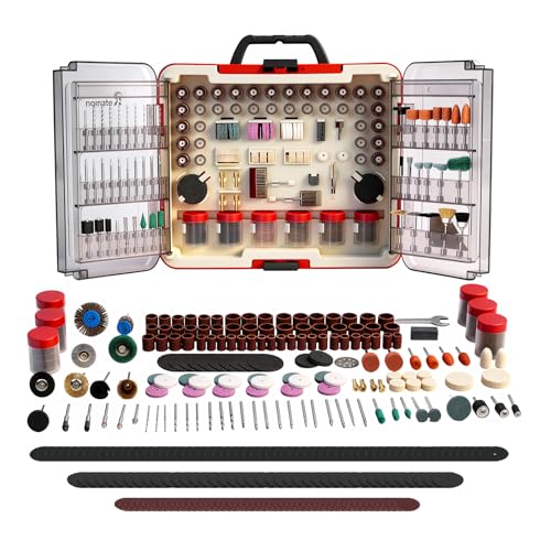 Refenlan 512-Piece Rotary Tool Accessories Kit 1/8 Universal Rotary Tool Bits Multi-Functional Attachment for Sanding Cutting Grinding Drilling Engraving Polishing and Cleaning