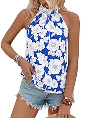 Royal Blue White Flower