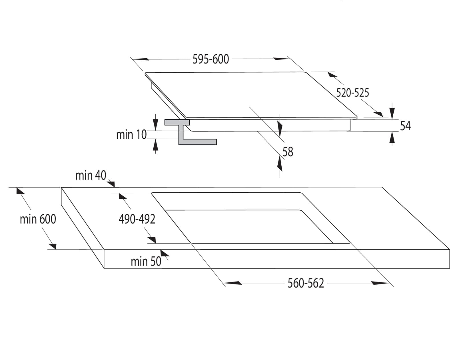 Gorenje Dark Pepper Set SID - Backofen BOS6737E20FBG + Induktionskochfeld GI6401BX autark