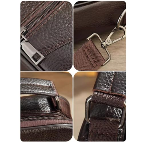 Men Purse Shoulder, Crossbody Bag with Straps, Leather, Messenger Bag, Travel Work Business Bag, for Books, Umbrellas3