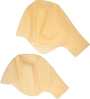 Vista 1 de WILLBOND 2 gorras calvas para Halloween, maquillaje de látex, gorra de peluca de cabeza calva, 2 tamaños, accesorio de disfraz falso para niños