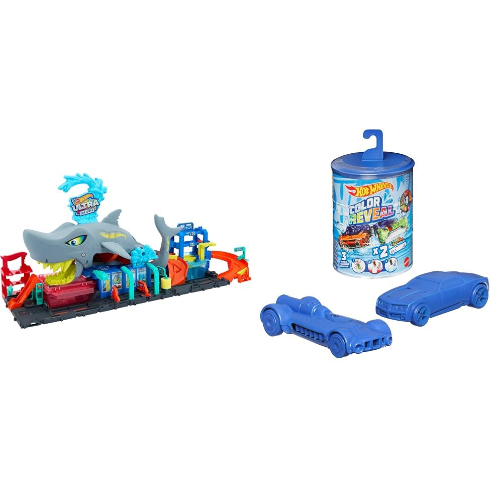Hot Wheels City Ultra Shark Autolavaggio Con Macchinina Color Reveal 1:64