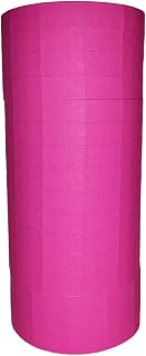 Labels for Monarch 1110, Fluorescent Pink Price Gun Labels, 16 Rolls Ink Roller Included