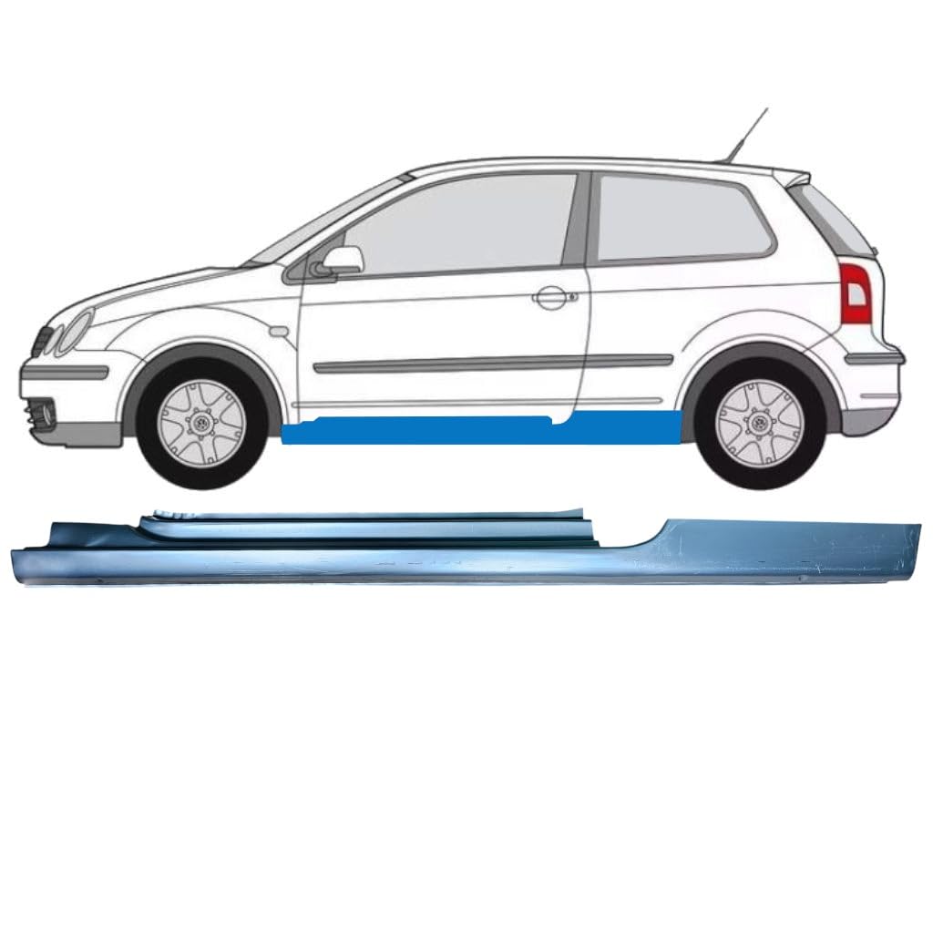 Voll schweller für Volkswagen Polo 2001-2009 / Links