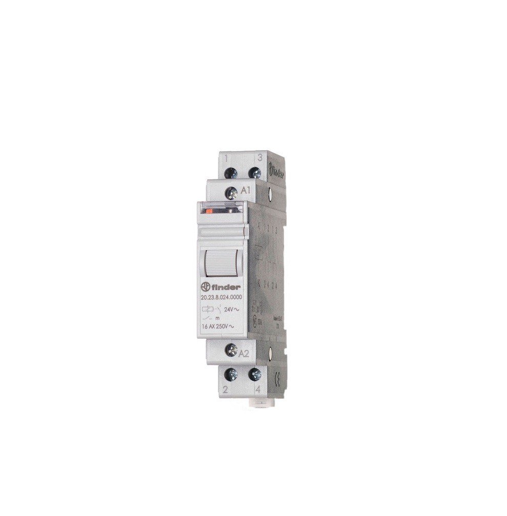 Finder Series 20 – Deragliatore anteriore 1 contatto Open + 1 contatto chiuso 240 VAC AGSN02 35 mm
