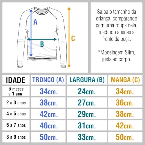 Conjunto Camiseta c/Boné UV Infantil Proteção Solar Manga Longa Menino Menina (BR, Idade, 2 Anos, 3