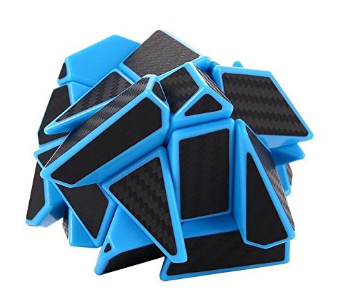 Cuberspeed Ghost 3X3 Blue Magic Cube 3X3 Ghost 3X3X3 Speed Cube With Black Carbon Fiber Stickers #TOP1