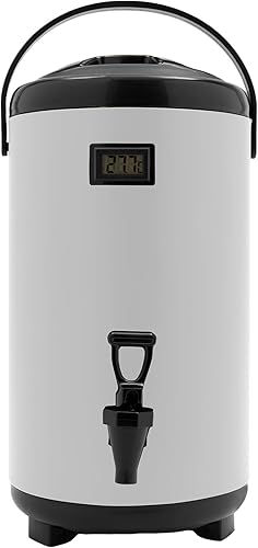 Miniatura 10 de Dispensador comercial de bebidas calientes de 10 litros con termómetro, urna de café de acero inoxidable, dispensador de bebidas calientes,