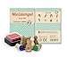 Produktbild Stemplino Stempelset Frisör - 8 Ministempel aus Holz Plus Stempelkissen, Mini Stempel Set Mix