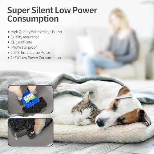 Fuente automática para agua de gato PANKERS 67oz miniatura 3