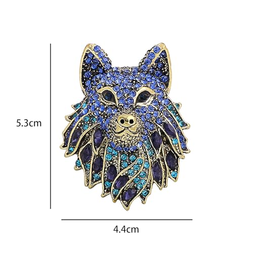 Image of Animal Brooch for Men Vintage Metal Wildlife Lapel Pin Suit Jacket Badge Fashion Accessories for Men
