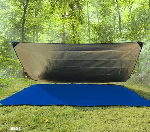 Image of Heavy Duty Survival Blanket -Multifunctional Reflective Tarp Thermal Blanket - 60 inch x 83 inch Waterproof Sandproof for Camping Hiking Outdoors Multifunctional Emergency Blanket